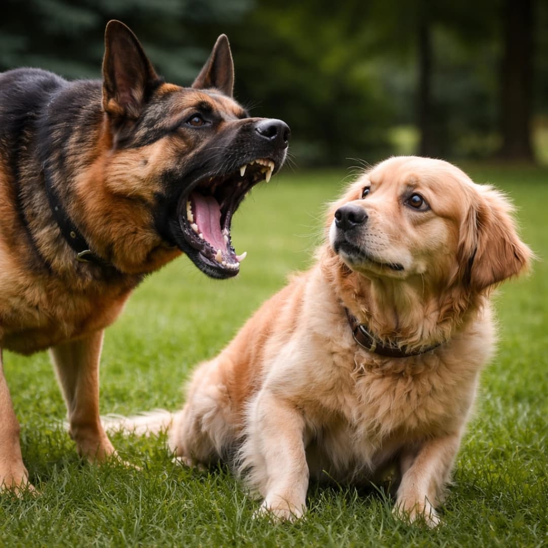 Lunge or bark at other dogs?